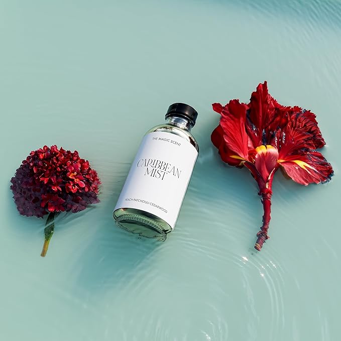 The Magic Scent Carribean Mist Diffuser Oil - Hotel & Home Luxury Scents - Diffuser Oil Scents for Home Designed for Use in All Diffusers - 4 fl oz, 120 mL