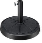 Tangkula Umbrella Base, 31 lbs Capacity Heavy-Duty Patio Outdoor Round Umbrella Stand for 9 ft Umbrella, Fit for 1.5-1.9 inches Table Market Offset Pool Umbrella, Weighted Umbrella Base