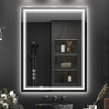 28x36 Inch LED Bathroom Mirror with Frontlit & Backlit（Independent Control）, Lighted Mirror for Bathroom Wall with 3-Color Dimmable & Anti-Fog, Vanity Mirror with Lights