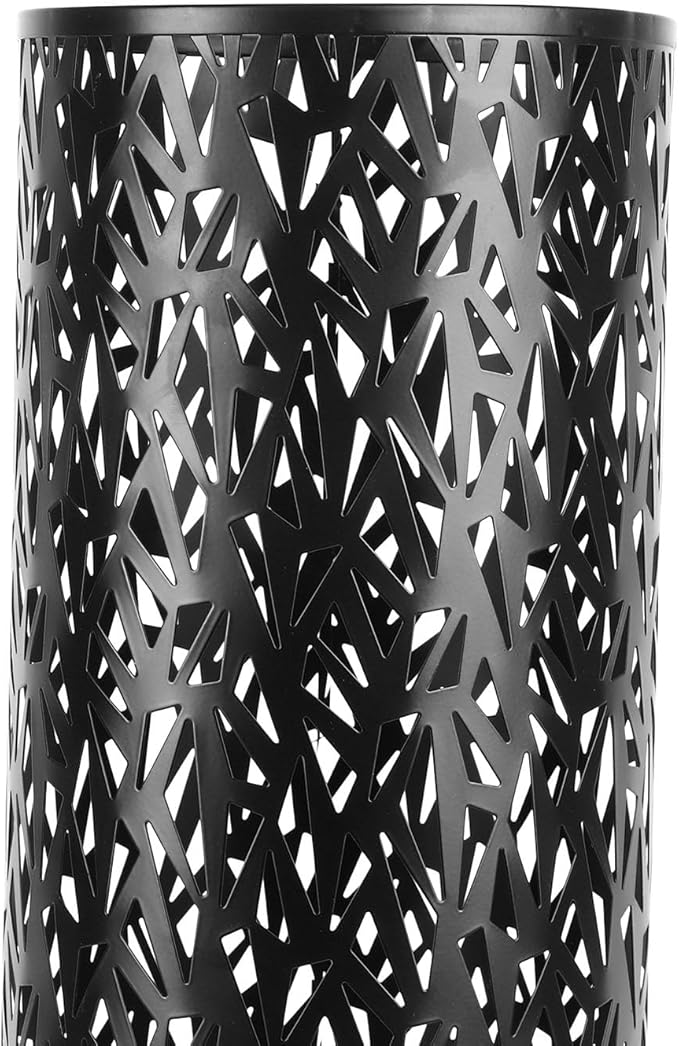Umbrella Stand Umbrella Holder for Entryway,Umbrella Stand Rack,Metal Hollowed Freestanding Round Umbrella Holder Organizer Bin,Umbrella Rack Organizer Freestanding for Home Hotel Office(Medium-Black)