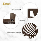 SIGNLEADER Metal Wall Art Decor Abstract Geometric Shapes Minimalist Modern Abstract Wall Sculpture Hangings Home Decoration for Living Room, Bedroom, Bathroom, Kitchen, Outdoor - 18" Bronze