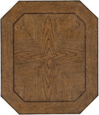 Liberty Furniture Carolina Park Octagonal End Table for Living Room - Amber Brown Oak
