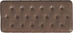 Homepop Home Decor | Tufted Ainsley Button Storage Ottoman Bench with Hinged Lid | Ottoman Bench with Storage for Living Room & Bedroom, Brown Faux Leather
