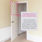 Wreath Hangers for Front Door - Damage Free Hanging for Valentines and Easter | Adjustable Door Wreath Hanger | Over The Door Hook for Glass, Storm & Screen Doors | Easy to Use | No Nails or Tape