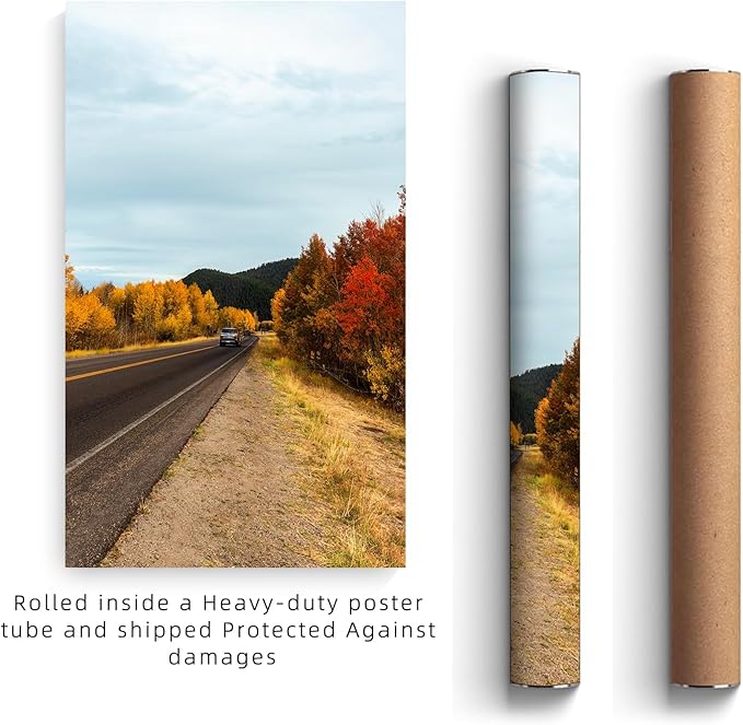 YXIMOX Custom Art Print on Premium Canvas, Personalized with Your Image or Design, Large Wall Decor for Living Room, Office, Bedroom, Custom Canvas Artwork(Unframe) (Unframe, 36"x72")