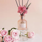 Reed Diffuser Set – Scented Diffuser with Sticks Home Fragrance Diffusers for Home Reed Diffuser for Bathroom Shelf Decor (4.06oz Jasmine Rose)
