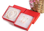GEFTOL Jewelry Gift Boxes 96 Pack 3.5x3.5x1 Inch Cardboard Jewelry Boxes,Small Gift Boxes for Jewelry Earrings Necklaces Handmade Bangles Bracelets(Red)