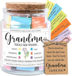 NewEleven Grandma Gifts - Christian Gift, Grandma Birthday Gifts From Granddaughter, Grandson, Kids - Daily Encouragement, Inspirational Present - Bible Verse Jar