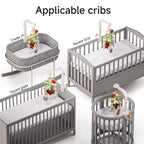TUMAMA Crib Mobile with Music and Lights, Baby Mobile Cute Bee Crib Toys Hanging, Remote Control Nursery Mobiles for Bassinet, Rotation, Starlight Projection and Lullabies for Babies