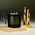 Hinoki Fantôme Scented Candles for Men and Women - 8.5 oz - Soy, Coconut Wax Candle Blend - Aromatic Candles for Home with Japanese Cypress, Jasmine and Smoked Amber - 50-Hour Burn - Cotton Wick.