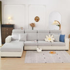 Sofa Covers Couch Covers for Sofa Pet Friendly Couch Cushion Covers Universal Sofa Covers Washable Stretch Slipcovers for Sectional Sofa (Texture Light Gray,Back Cover M)
