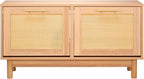 VEVOR Rattan Shoe Storage Bench, Entryway Bench with 2 Flip Drawers, Holds up to 300 lbs with 4 Compartments and 2 Rattan Doors, 39.4 x 11.8 x 20.9 Inches for Hallway, Living Room, Bedroom