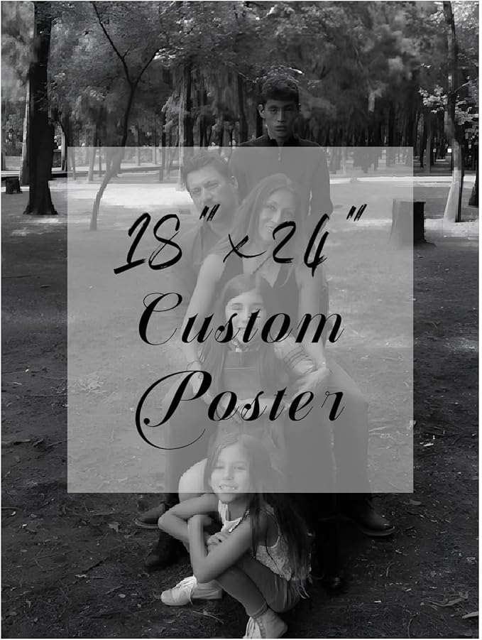 YXIMOX Custom 18" x24" Art Print on Premium Canvas, Personalized with Your Image or Design, Large Wall Decor for Living Room, Office, Bedroom, Custom Canvas Artwork(18"x24",Unframe)