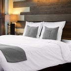 Utopia Bedding Bed Pillows for Sleeping European Size (White), Set of 2, Soft & Fluffy Pillow with Down Alternative Filling, Cooling, Hotel Quality, Gusseted Pillow for Back, Stomach or Side Sleepers
