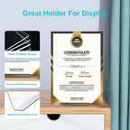 Boloyo Acrylic Book Stand Without Ledge,6 Inch 4PC Clear Acrylic Display Easel Transparent Display Stand Holder Tablet Holder for Displaying Pictures,Books,Artworks, CDs