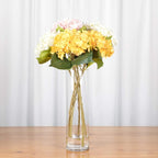 WGVI Quality Thick Weighted Tall Clear Cylinder Glass Vases, 4" W x 14" H, Flower Arrangement Floating Candle Holders Wedding Centerpieces Floral Bouquet Container Home Accent Decor, 1 Piece