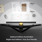 Quntis Monitor Light Bar with Remote, 16.7'' Eye Care No Glare Computer Light Bar with Backlight, Auto-Dimming & Timer, Stepless Dimming Monitor Lamp for Desk Gaming Home Office Curved Monitors