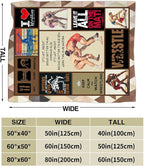 Wrestling Blanket for Boys Girls Women Men Wrestle Gifts Sports Throw Blanket Plush Cozy Flannel Fleece Fuzzy Blankets 80"X60"