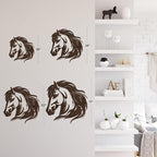 SIGNLEADER Metal Wall Art Decor Horse Minimalist Modern Abstract Wall Sculpture Hangings Home Decoration for Living Room, Bedroom, Bathroom, Kitchen, Outdoor - 18" Bronze