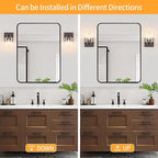 1 Light Modern Bathroom Light Fixtures Over Mirror, Bronze Finish Vanity Lights for Bathroom Wall Sconces with Clear Glass Shades, E26 Socket (Bulbs Not Included)