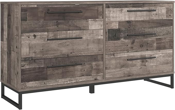 Signature Design by Ashley Neilsville 6 Drawer Dresser, Dark Brown