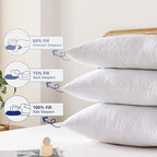 Shatex Extra Firm Pillow King Size 34 x 20 inch, Bed Pillow with Adjustable Insert Provides Stronger Support - for Back, Stomach & Side Sleepers.