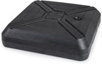 Tangkula Cantilever Umbrella Base with Wheels, 345 LBS Heavy-Duty HDPE Sand Water Filled Offset Umbrella Weighted Stand with Cross Base for Patio Backyard Poolside
