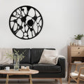 SIGNLEADER Metal Wall Art Decor Abstract Geometric Minimalist Modern Abstract Wall Sculpture Hangings Home Decoration for Living Room, Bedroom, Kitchen, Bathroom, Outdoor - 24" Black