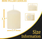 Pure Beeswax Votive Candles Bulk-Pack of 10, Natural Unscented Beeswax Candles for Family Party and Birthday Gift(Ivory)