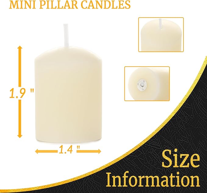 18 Pcs 100% Pure Beeswax Votive Candles Bulk - Unscented, Drippless, Smokeless Natural Beeswax Candles for Family Party and Birthday Gift (Ivory)