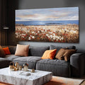 GAIDUOMAI Large Wall Art Landscape Paintings Ocean Wall Prints for Bedroom Flower Field Rustic Posters for Room Aesthetic 29x58 Inch Office Artwork