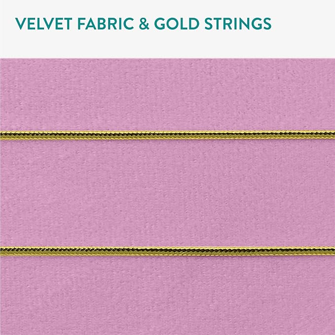 Navaris Fabric Memo Bulletin Board - 20" x 28" Velvet Memory Board for Wall to Display Photo Collages, Pictures, Notes - Includes 6 Push Pins - Lavender