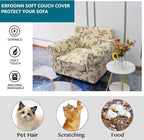 KRFOONN 2 Piece Chair Covers Printed Sofa Covers Couch Covers Washable Armchair Sofa Couch Slipcover Furniture Protector with Elastic Bottom for Living Room (Armchair, 05), Small
