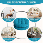 Tiita Outdoor Cushions Square Floor Pillow Thicken Tufted Seat Pad Large Floor Cushion for Yoga Meditation Living Room