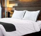 Utopia Bedding Bed Pillows for Sleeping Queen Size (Black), Set of 2, Soft & Fluffy Pillow with Down Alternative Filling, Cooling, Hotel Quality, Gusseted Pillow for Back, Stomach or Side Sleepers