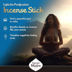 Ritual - Purification Incense Sticks, Purifying Comforting Aroma, 6 Sticks, 9 Inches Each, Natural Incense with Aromatic Concentrated Oil, Charcoal, Natural Binder & Salt - 1 Hour Burn Time