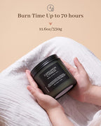 M&SENSE Cardamom Cypress Fir Large Scented Candles for Home 2 WIC 11.6oz 70 Hours Long Lasting Slow Burning Woody Scented for Birthday Holiday Winter Gifts