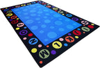 KIDCARPET.COM Alphabet Bubbles Classroom Rug 7'6"x 12' Rectangle, Educational Classroom Rug, Kids Learning Play Mat | Area Rug for Bedroom or Playroom