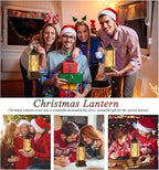 Christmas Decorations Snow Globe Lantern,Christmas Lantern with 8 Christmas Theme Music,Christmas Snow Globe Gifts Water Glittering Swirling Christmas Home Decoration（Dove Angel）