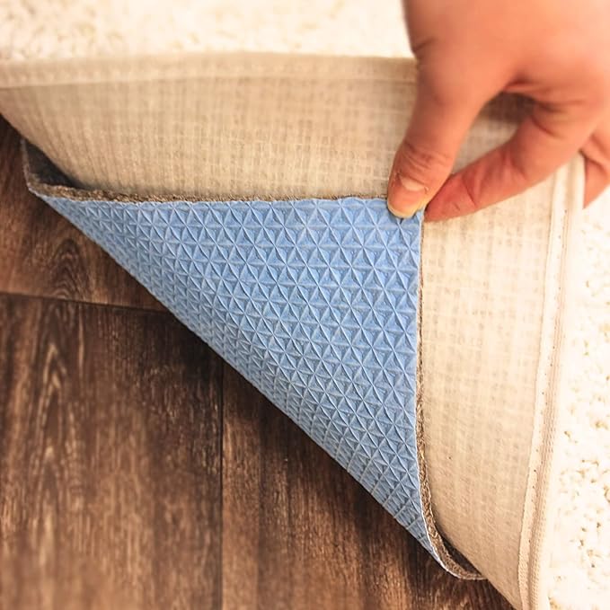 KOECKRITZ RugLock 7'10" x 10' Rug Pad – Non-Slip Felt & Rubber Dual Surface Rug Gripper, 0.345" Thick Cushion, Strong Grip Floor Protection, Safe for All Floors