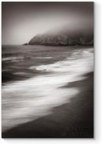 Renditions Gallery Canvas Nature Wall Art Home Paintings & Prints Vintage Blurry Shore Black & White Scenic Modern Decorative Artwork for Bedroom Living Room Office Kitchen - 12"x18" LT06