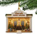 Personalized Hair Salon Christmas Ornament 2025, Custom Acrylic Flat Ornament, Holiday Tree Decor, Gift for Hairdresser, Hairstylist & Salon Owner