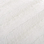Cheer Collection Faux Fur Throw Pillows - Decorative Pillows for Couch, Bed Throw Pillows, Chocolate Accent Pillows for Bedroom or Living Room Aesthetic, Set of 2 Furry Throw Pillows, 18”x18”