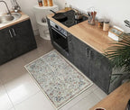 Keen Home Design 2x3 Rug - Machine Washable Entry Rug with Non-Slip Backing, Ideal for Enteryway, Kitchen, Bathroom, Laundry Room - Vintage, Easy Clean, Durable, Low Pile Rug - (2' x 3')