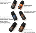 HIQILI Fragrance Essential Oil for Men 6x10ml Candle Scents for Candle Making Scented Oils Set for Aromatherapy Diffuser DIY Christmas