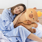 Mewaii Long Capybara Plush 5 Sizes, 120% Extra Filling Giant Plushness Kids Body Pillow, Kawaii Cute Capybara Stuffed Animals Plushies, Big Long Body Pillow Cat Plush Gift for Girls 44”