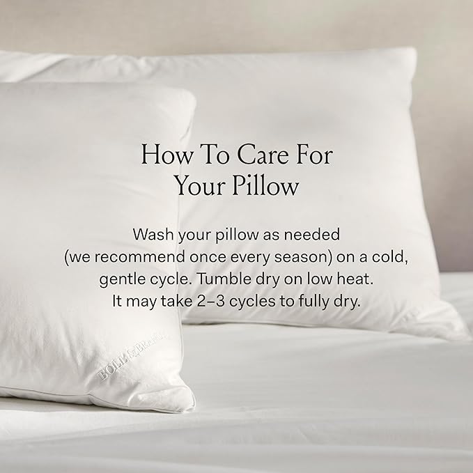 BOLL & BRANCH Down Chamber Pillow - Medium, King - Naturally Cooling Shell - Premium Comfort, Superior Support - Cruelty-Free IDS Certified Down