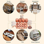 Homode Cedar Chips and Bags, Fresh Cedar Wood Rings and Sachets for Clothes and Shoes Storage, Ideal for Closets and Drawers, 40 Pack