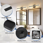 24 inch Black Bathroom Light Fixture 5 Color Temperature Dimmable LED Vanity Lights Bathroom Vanity Lights Over Mirror Light Bar Vanity Lighting Fixtures 5CCT