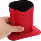 BESPORTBLE Red Oxford Cloth Eyeglasses Holder Stand for Desk and Nightstand Stable Upright Support Glasses Organizer for Home and Office Protective Display for Sunglasses and Eyewear